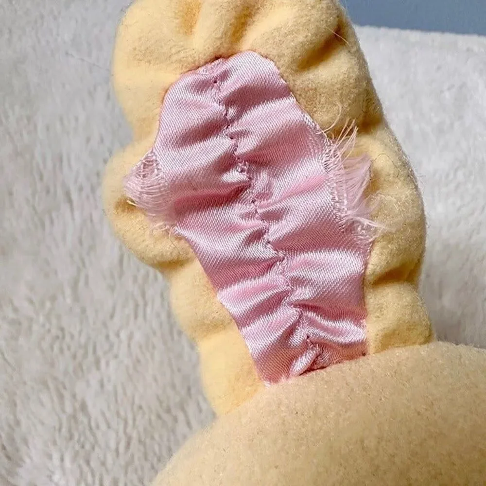 Amtoy Baggie Bunnie Vintage 1987 Plush Pastel Satin Lovey Bunny Stuffed Toy